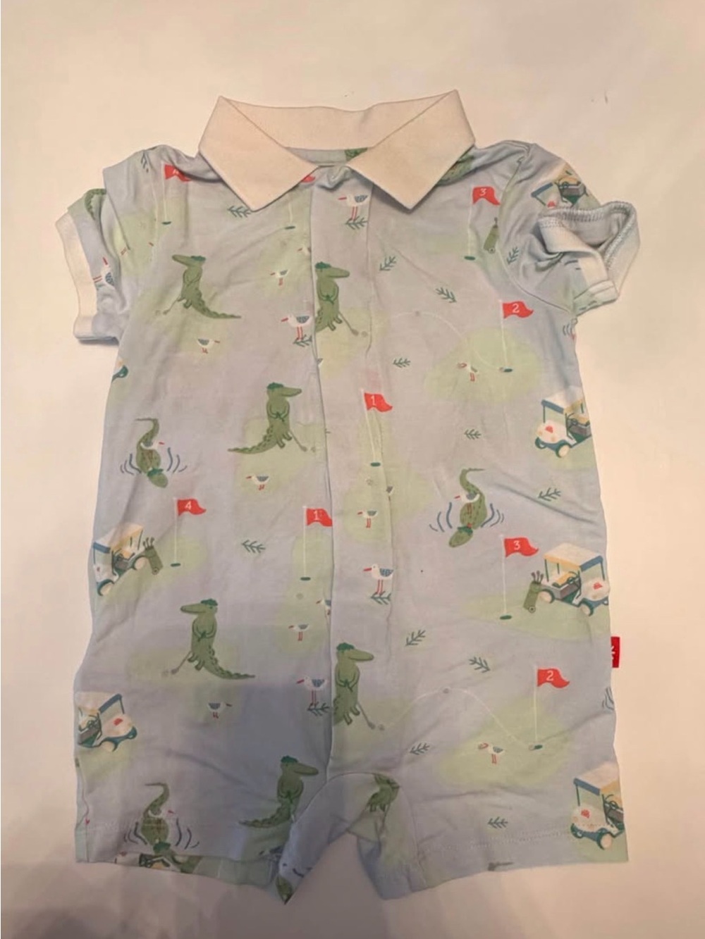 Magnetic Me Golf Print Playsuit size 6-9 months